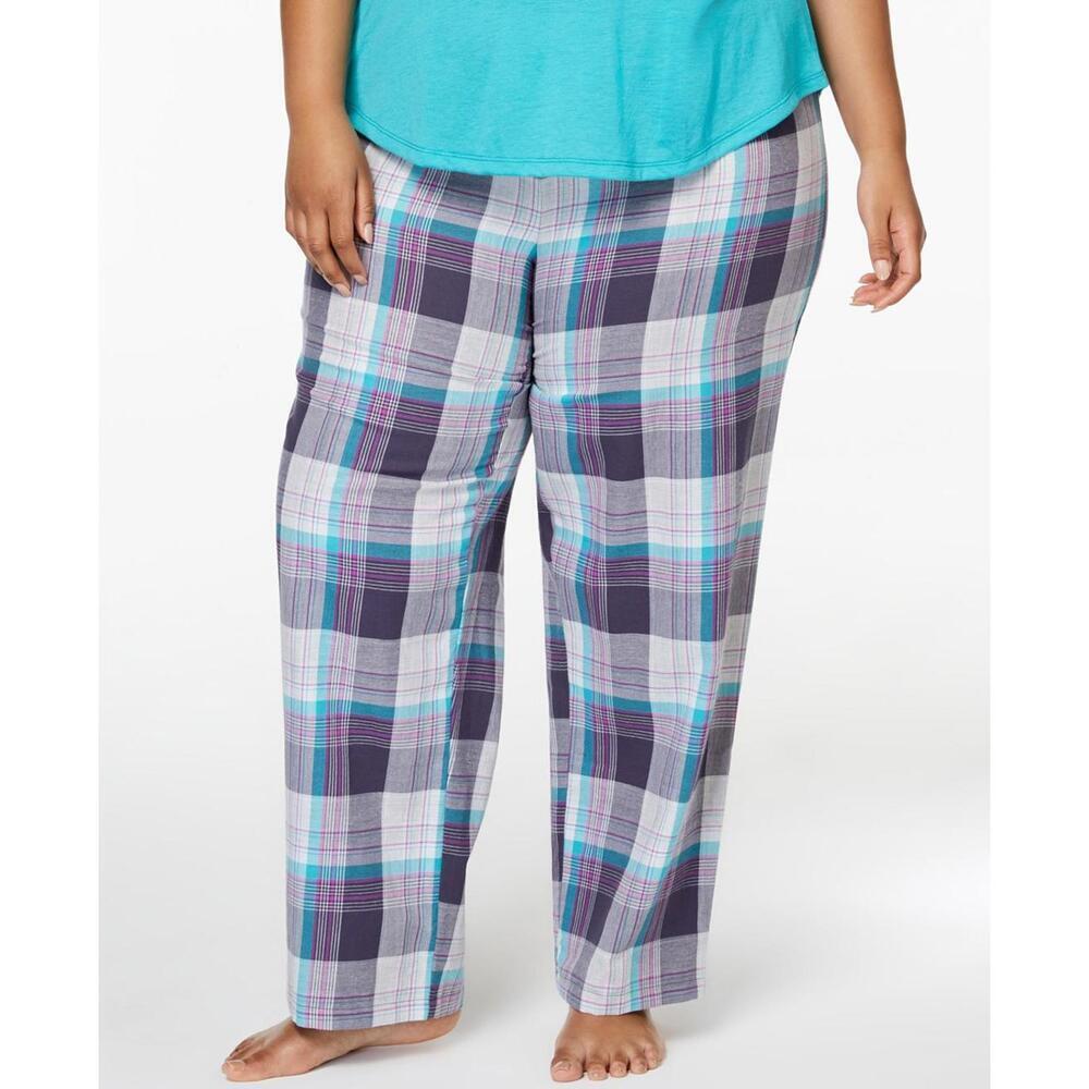Jenni By Jennifer Moore Womens Plus Size Printed Pajama Pants Size 2X